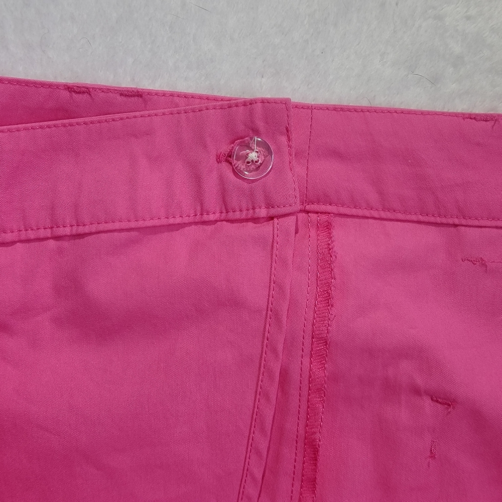 NWT Future Collective Gabriella Karefa-Johnson Hot Pink Wrap Mini Skirt Size 16 - Picture 3 of 9